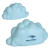 Custom Cloud Stress Reliever - Light Blue 