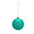 Custom Chrome Round Disk Ornament - Metallic Teal 