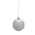 Custom Chrome Round Disk Ornament - Metallic Silver 