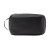 Custom Brookstone Compact Toiletry Kit Vegan Leather Travel Bag - Black Back View 