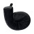 Custom Brookstone Free Form Memory Foam Neck Pillow - Black Back View 