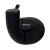 Custom Brookstone Free Form Memory Foam Neck Pillow - Black Front View 