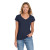 Custom Gildan Softstyle Women's Fit V-Neck T-Shirt - Navy 