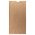 Custom One Color 1-Sided SOS Kraft Paper Bags - 7.125" x 13.937" x 4.375" - Back View 
