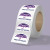 Custom 3" x 2" BOPP stickers on roll - 3.5 mil