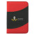 Custom Non-Woven 5" x 7" Bubble Padfolio - Red With Black