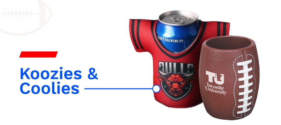 Buy branded koozies and can coolers for your Super Bowl Party