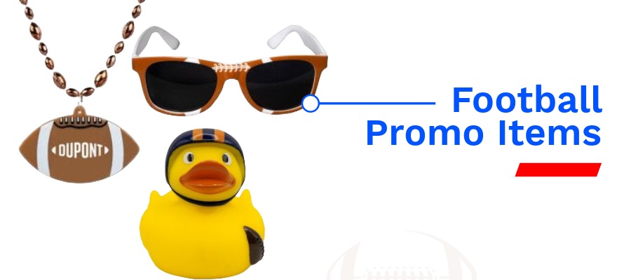 Go all out at your Super Bowl party with football promotional items.