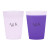 Custom 16 oz. Frosted Mood Reusable Flex Stadium Cup - Frosted Purple 
