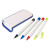 Custom 4-In-1 Writing Set - White With Blue - Open view