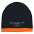 Custom Black History Month Knit Beanie with Stripe - Black/Orange