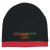 Custom Black History Month Knit Beanie with Stripe - Black/Red