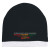 Custom Black History Month Knit Beanie with Stripe - Black/White