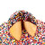 Custom Traditional Fortune Cookies Chocolate Covered with Rainbow Sprinkles