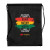 Custom Full Color Black History Month Drawstring Tote - Black 