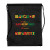 Custom Full Color Black History Month Drawstring Tote - Black - Design B