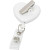 Custom Heart Shaped Retractable Badge Reel Holder - White 