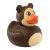 Custom Teddy Bear Rubber Duck - Side View 