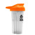 Custom Evo Shaker Tumbler with Drink-Thru Lid and Mixing Ball - 20 oz. - Frost with Orange 