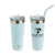 Custom NAYAD Trouper 22 oz Stainless Double-wall Tumbler with Straw - Seafoam Blue 