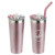 Custom NAYAD Trouper 22 oz Stainless Double-wall Tumbler with Straw - Rose Gold 