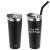 Custom NAYAD Trouper 22 oz Stainless Double-wall Tumbler with Straw - Black