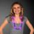 Custom Blank Purple Party LED Bead Necklaces - Lifestyle View 