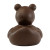 Custom Teddy Bear Rubber Duck - Back View 
