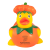 Custom Pumpkin Rubber Duck