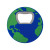 Custom Globe Recycled ABS Bottle Opener - Back View 