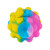 Custom Push Pop Bubble Fidget Sensory Mobile Stand with Suction Cup - Rainbow Back View 