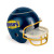 Custom Football Snack Helmet -  Navy with Yellow