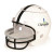 Custom Football Snack Helmet - White with Black