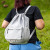 Custom Echelon Recycled Backpack - Gray Lifestyle View 