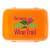 Custom Full Color Clip Top Lunch Container - Orange 