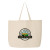Custom Q-Tees 25L Jumbo Tote - Natural 