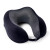 Custom Easy Go Foam Travel Pillow - Black Front View