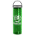 Custom Slim Fit Bottle with Grip Lid - 24 oz. - Screen Print - Translucent Green