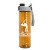 Custom Slim Fit Bottle with Quick-Snap Lid - 24 oz. - Screen Print - Translucent Orange 