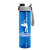 Custom Slim Fit Bottle with Quick-Snap Lid - 24 oz. - Screen Print - Translucent Blue 
