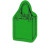 Custom Shopping Bag Jar Opener - Full Color - Lime Green