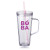 Custom 24 oz. Tilden Plastic Tumbler with Handle - Light Pink 