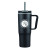 Custom Boulder 30 oz Straw Travel Mug - Black 