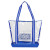 Custom Anaheim Clear Tote - Clear with Blue