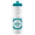 Custom Cyclo-Cross 28 oz Bike Bottle - White w/Push-Pull Lid - White with Teal