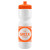 Custom Cyclo-Cross 28 oz Bike Bottle - White w/Push-Pull Lid - White with Orange