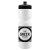 Custom Cyclo-Cross 28 oz Bike Bottle - White w/Push-Pull Lid - White with Black
