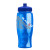 Custom Rotation 27 oz Transparent Contour Bottle w/Push-Pull Lid - Transparent Blue 