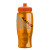Custom Rotation 27 oz Transparent Contour Bottle w/Push-Pull Lid - Translucent Orange 