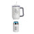 Custom Key West 22 oz SS Travel Mug w/Can Cooler - White Open View 